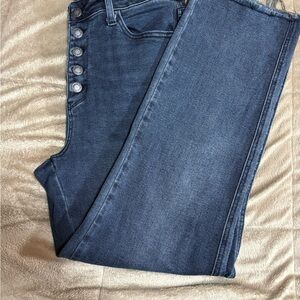 Judy Blue High-Rise Dark Blue Button-Fly Jeans